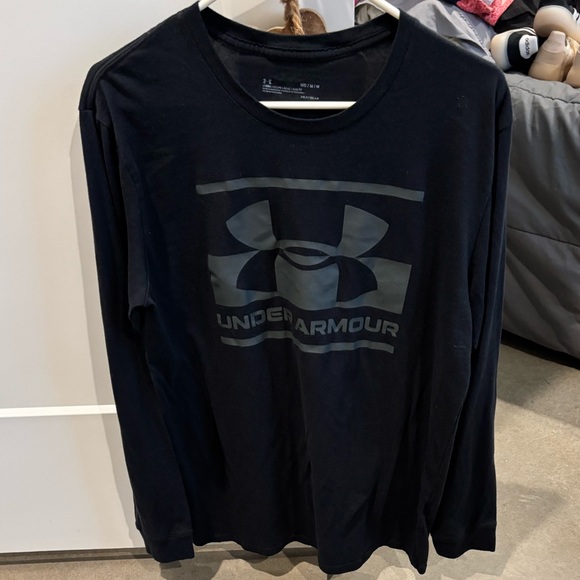Under Armour Men's Black Logo Long Sleeve Tee - Picture 1 of 1